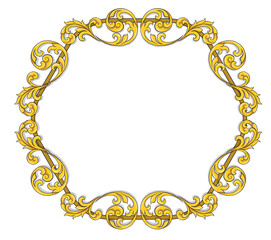 Luxury frame Golden for Decorative