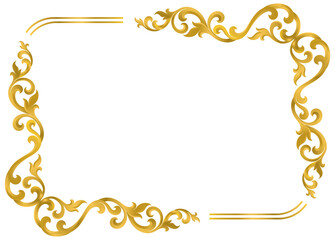 Luxury frame Golden for Decorative