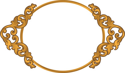 Luxury frame Golden for Decorative