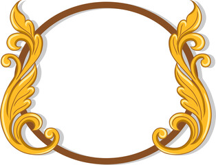 Luxury frame Golden for Decorative