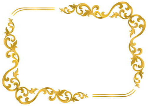 Luxury frame Golden for Decorative