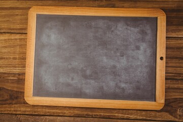 Chalkboard on desk