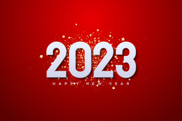 2023 happy new year luxury gold splash background