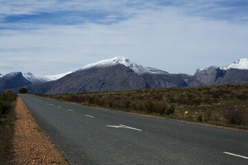 Landscape with cloudy sky