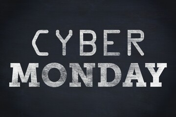 Cyber Monday sale sign