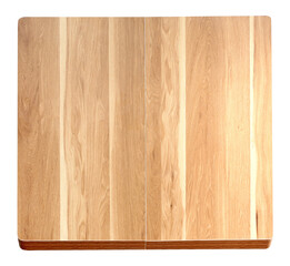 Brown empty wooden table top isolated on transparent background png file
