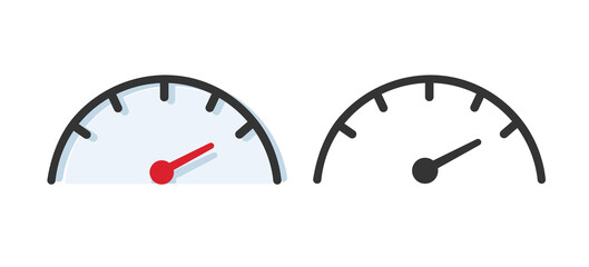 simple speed icon. vector illustration 