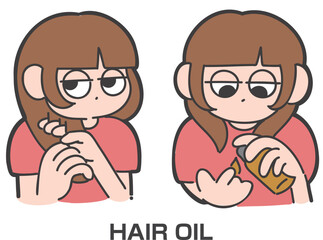 女の子のゆるいイラスト