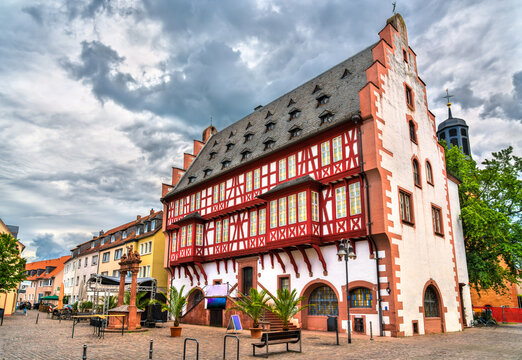Traditional architecture of Hanau in Hessen, Germany