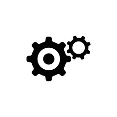 Cogwheel gear mechanism vector settings vector icon