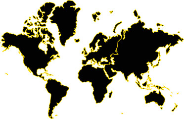 Map of world,Vector illustration eps 10.