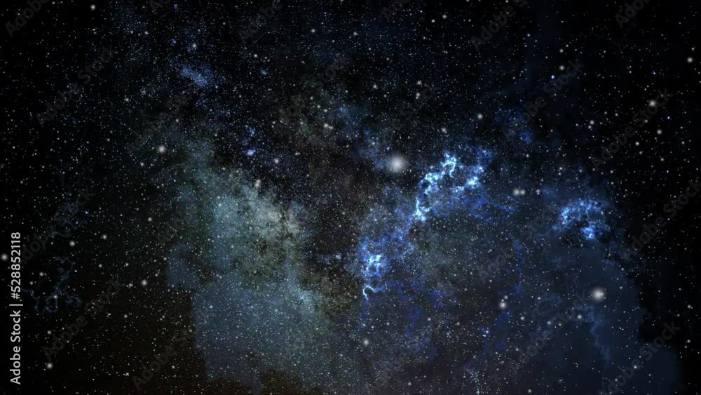 Canvas Prints 4k the surface of the nebula cloud moving in the space
