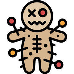 Fototapeta premium voodoo filled outline icon