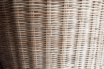 Details of wickerwork pattern made of rattan.