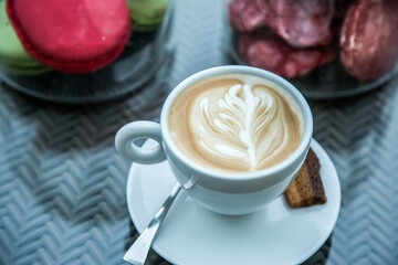 Coffee day shot, Photo is selective focus with shallow depth of field. Taken at Cairo Egypt on 18 November 2016.