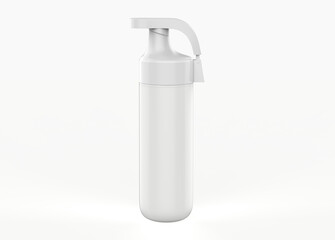 Matte Thermos Bottle Mockup isolated on white background. 3d illustration 