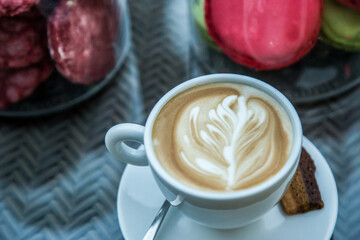 Coffee day shot, Photo is selective focus with shallow depth of field. Taken at Cairo Egypt on 18 November 2016.