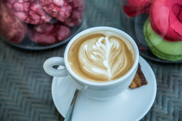 Coffee day shot, Photo is selective focus with shallow depth of field. Taken at Cairo Egypt on 18 November 2016.