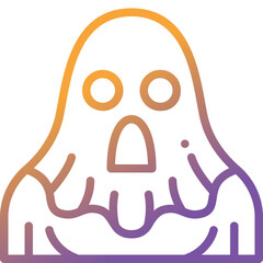 ghost gradient line icon