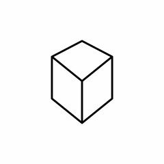 3d cube on white background