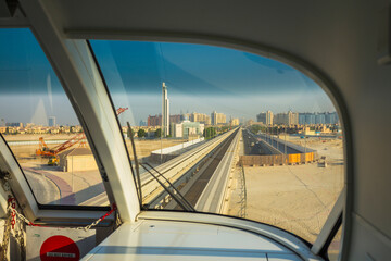 Monorail station on a man-made island Palm Jumeirah