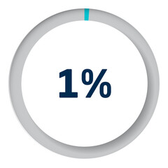 Set of circle percentage diagrams from 0 to 100 for infographics, 3D design