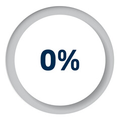 Set of circle percentage diagrams for infographics, 3D design