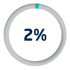 Set of circle percentage diagrams for infographics, 3D design