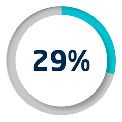 Set of circle percentage diagrams for infographics, 3D design