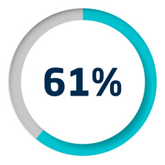 Set of circle percentage diagrams for infographics, 3D design