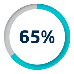 Set of circle percentage diagrams for infographics, 3D design