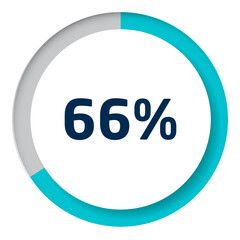 Set of circle percentage diagrams for infographics, 3D design