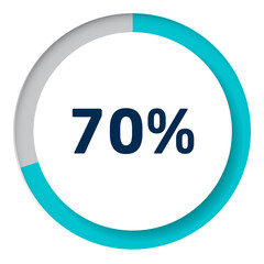 Set of circle percentage diagrams for infographics, 3D design