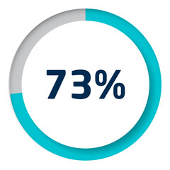 Set of circle percentage diagrams for infographics, 3D design