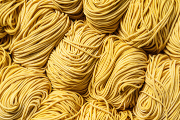 homemade raw noodles for ramen