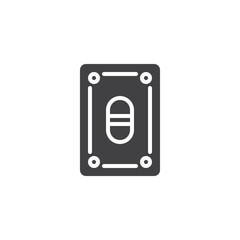 Fototapeta premium Medication blister vector icon