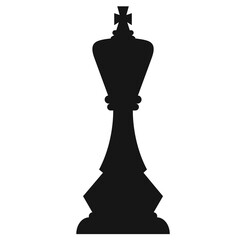 King chess piece element, stock vector