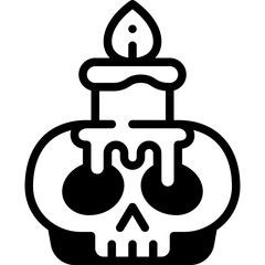 ritual solid line icon