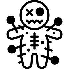 voodoo solid line icon