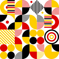 Obraz premium German independence day german unity day german republic day tag der deutschen einheit. German language square design