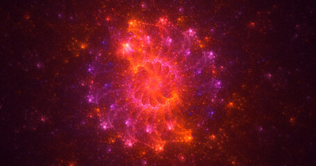 3D rendering abstract circle light background