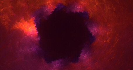 Obraz na płótnie Canvas 3D rendering abstract multicolor technology fractal light background