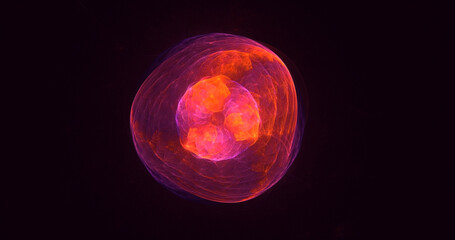 3D rendering abstract circle light background