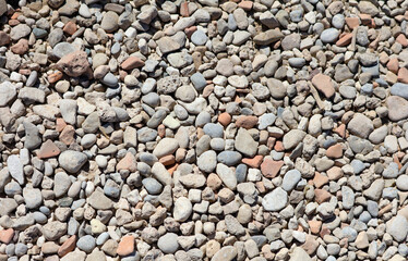 Stone pebbles as an abstract background.