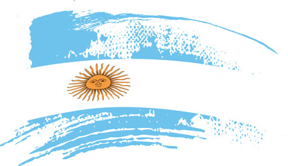 Argentina flag abstract background.  Flag of Argentine Republic on vector backrgound for your web site design