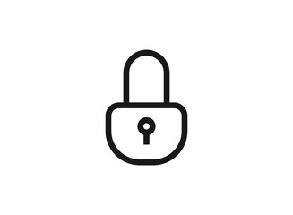 Lock simple icon vector illustration. eps 10.