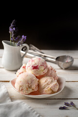 Berry ice cream scoops