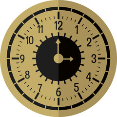 Obraz na płótnie Canvas clock vector design illustrated isolated on transparent background 