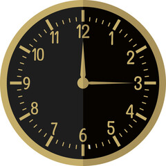 Fototapeta premium clock vector design illustrated isolated on transparent background 