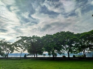 Fototapeta premium Rankala Lake, Kolhapur, Maharashtra, India